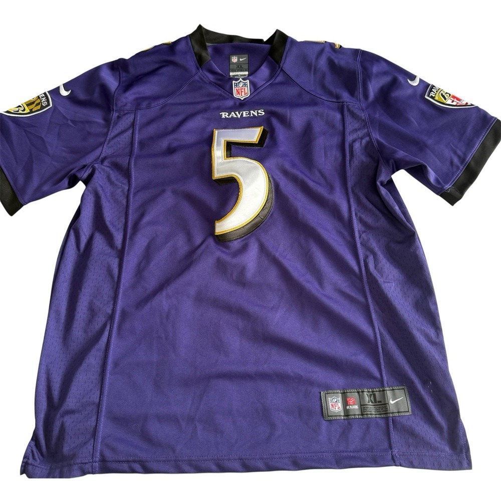 Nike Onfield NFL Baltimore Ravens Men's Flacco #5 Jersey XL
